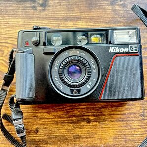 NIKON L35AF コンパクトフィルムカメラ ピカイチ ストラップ付 ブラック ニコン