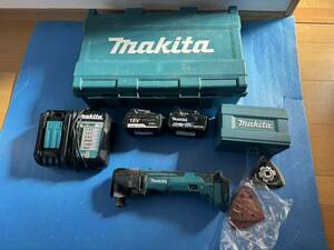 中古　マキタ　充電式マルチツール　18V 6.0Ah TM51D バッテリー2個　ケースセット　切断　切削　研磨　makita ※転載禁止