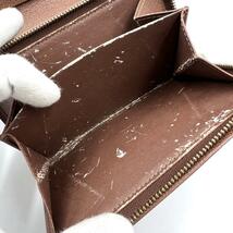Louis Vuitton ルイヴィトン 折り財布 ロゴ金具 総柄 ブラウン系_画像8
