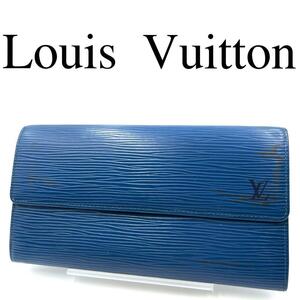 Louis Vuitton ルイヴィトン 長財布 総柄 エピ ワンポイントロゴ