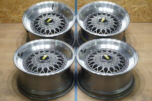 J252【人気】BBS RS風 ☆ PCD100 8J+20 9J+20 スタンス JDM 深リム シビック ゴルフ