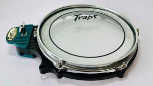 【動作品】コンパクトドラム TRAPS 10 inch Tom Tom Compact Drum A400NC Portable 2004 Model Made In The U.K. Play Tested OKイギリス製