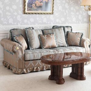 [ outlet ]435,000 jpy 3P sofa import furniture antique style Classic European elegant fi ole 3 seater Gold 