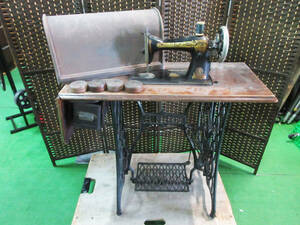 SH6076[ stepping sewing machine ] singer SINGER* iron pair Vintage * retro antique * present condition goods *