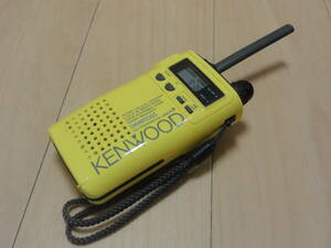 [ used ] Kenwood 9CH special small electric power transceiver UBZ-L5 yellow 