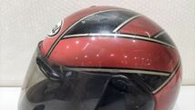 ■Arai アライ ヘルメット 59～60cm オートバイ 自動二輪車用 フルフェイス 赤 レッド 1992年製■Y_画像6