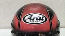 ■Arai アライ ヘルメット 59～60cm オートバイ 自動二輪車用 フルフェイス 赤 レッド 1992年製■Y_画像4