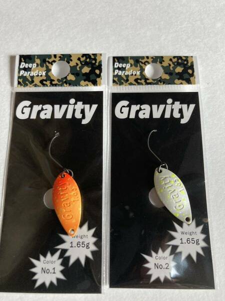 送料無料！新品未使用！Deep Paradox ディープパラドックス Gravity グラビティ 1.65g 2枚セット！