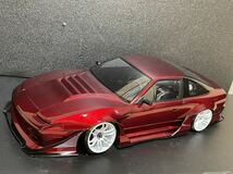 ReveD　wisteria180SX レーヴディRCボディ reve d エアブラシ塗装reve dミラー付きSHOW UPカラーラジドリ ヨコモ パンドラ NISSAN _画像1