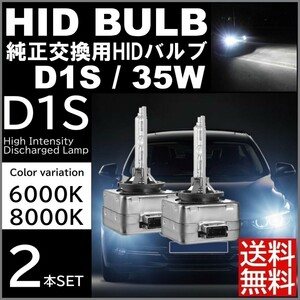 【送料無料】HID 純正交換用 35W D1S 6000K 8000K 高品質 高輝度 激光 バーナー HIDバルブ 2個 12V 24V