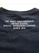 【AVIREX】USSOCOM ワッペン仕様 半袖 Tシャツ ブラック SIZE:XL (アヴィレックス,上野商会,ミリタリー,フライト,アメカジ)_画像5