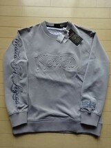 未使用タグ付き【Norton】エンボスポンチ スウェットトレーナー 223N1301 グレー SIZE:LARGE (ノートン,カフェレーサー,バイカー)_画像2