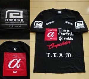 【reversal】半袖 Tシャツ ブラック SIZE:中寸/MEDIUM (リバーサル.rvddw,総合格闘技,MMA,キックボクシング,RIZIN,RIZE,K-1)