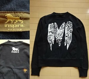 【inspirit】スウェット/トレーナー ブラック SIZE:MEDIUM (インスピリット,総合格闘技,MMA,キックボクシング)