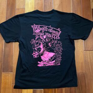 canvas × yuichi'21コラボTシャツ ブラック×ショッキングピンク　オリジナルTシャツ