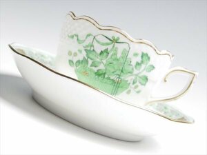 k370 HEREND Herend Kiyoshi. flower . small cup & saucer 