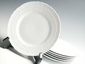 k344 Richard Ginori bekio белый plate большая тарелка 26.5cm 6 листов 