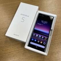 Xperia5 J9260 美品 ストア購入 SIMフリー 元箱付属品有 NN1399 _画像1