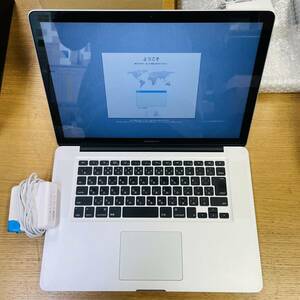 Apple MacBook Pro 15インチ 2012 2.7GHz Corei7 8GB SSD 256GB A1286 充放電回数50回 NN1377