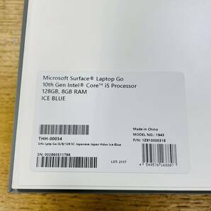 Microsoft Surface laptop go i5 1035G1 8GB SSD128GB THH-00034 充放電15回 NN1863の画像8