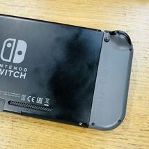 Nintendo 任天堂 Switch スイッチ HAC-S-KAAAA グレー 本体 ゲーム機 初期化済 ジョイコンストラップ1個欠品 NN1496_画像6