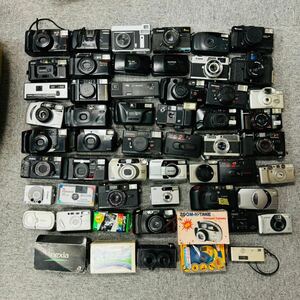 【超大量まとめ】コンパクトフィルムカメラ 50個以上 OLYMPUS MINOLTA RICOH Canon Nikon Olympusなど NN1981
