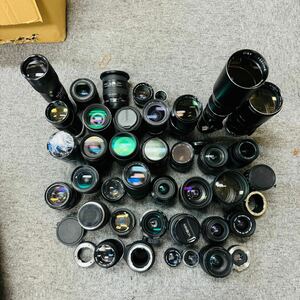 【大量まとめ】カメラレンズ 40本以上 Nikon OLYMPUS CANON PENTAX Tamron Sigma コンバージョンレンズなど 単焦点 望遠 NN1983