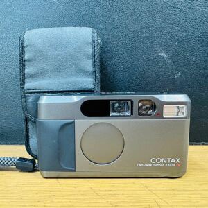 CONTAX T2 チタンブラック 高級コンパクトフィルムカメラ ソフトケース付き NN2193