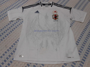 アディダス社製！日本代表　サッカーゲームシャツ　白　M　ホワイト　2011年製