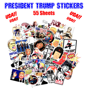  Donald playing cards sticker 55 pieces set PVC waterproof seal USA