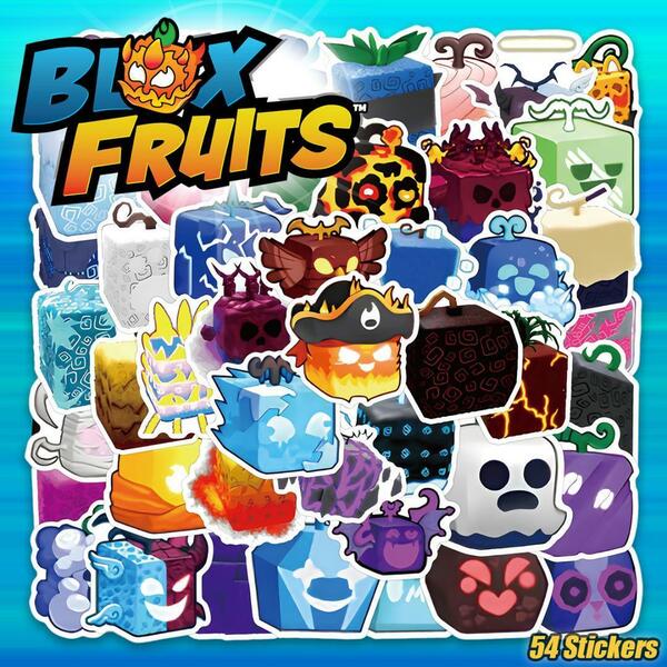 ブロックスフルーツ ステッカー 54枚セット PVC 防水 シール Blox Fruits ROBLOX ロブロックス オンライン ゲーム アニメ モンスター