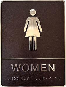 トイレ サインプレート 15cm×21cm TOILET WOMEN 標識 DIY 看板 女性