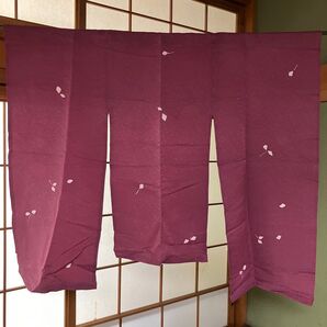 ちりめん のれん 着物リメイク品サイズ よこ95×たて78