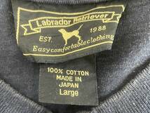 在★Labrador Retriever ラブラドールリトリーバー Tシャツ 半袖 ネイビー 綿100％ サイズL_画像8