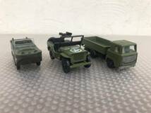 13905-12/ playart/プレイアート ビンテージ ミニカー 軍車両 U.S. ARMY おまとめ3点！香港製 商品説明欄に追加写真あります_画像1