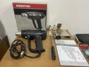 14290-1★elesories HEAT GUN 工業用 グレートヒートガン ホットガン HG1012 電動工具 DIY　