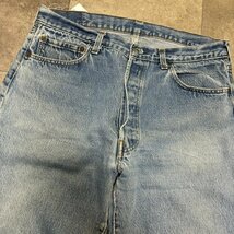 USA製 80年代 Levi's 501 ビンテージ デニム 36インチ相当 刻印524 MADE IN USA 80s 内股シングル ハチマル_画像8