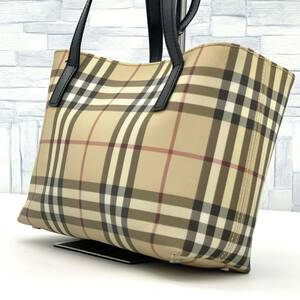 BURBERRY ノバチェック ハンドバッグ PVC 