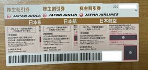 JAL 株主割引券　24年11月30日搭乗まで
