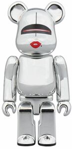 ★送料無料★希少★新品★ベアブリック 100% & 400% BE@RBRICK TYGA × HAJIME SORAYAMA 銀 SILVER 空山基 MEDICOMTOY 千秋 bape kaws