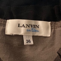 ランバンオンブルー LANVIN en Bleu 半袖カットソー サイズ36 S - 黒 レディース クルーネック/フリル トップス_画像3