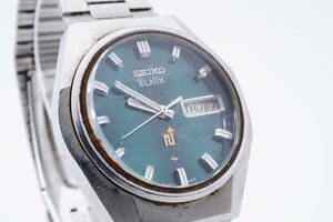 セイコーエル二クス 4N0384 デイト ラウンド シルバー クォーツ レディース 腕時計 SEIKO