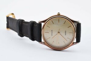 セイコー ドルチェ ラウンド ゴールド 8N41-6060 クォーツ ボーイズ 腕時計 SEIKO