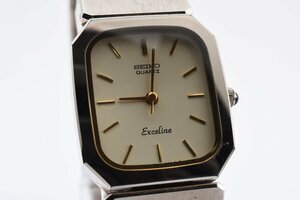 箱付き セイコー エクセリーヌ 1221-5730 スクエア ゴールド クォーツ レディース 腕時計 SEIKO EXCELINE