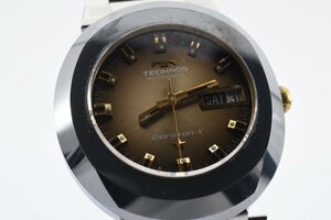  operation goods Tecnos bolazonD84939 round day date round combination self-winding watch men's wristwatch TECHNOS