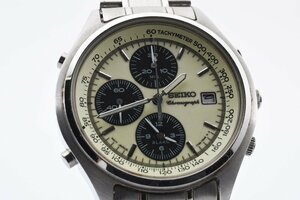 セイコー 7T32-7C60 デイト ラウンド シルバー クォーツ メンズ 腕時計 SEIKO