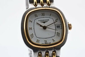 ロンジン 25630835 デイト スクエア コンビ クォーツ レディース 腕時計 LONGINES