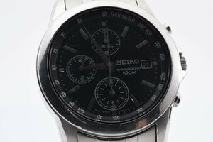 セイコー 7192-0LH0 デイト ラウンド シルバー クォーツ メンズ 腕時計 SEIKO