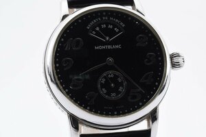  operation goods Montblanc smoseko Black Face hand winding men's wristwatch MONTBLANC