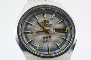 稼働品 オリエント クリスタル デイデイト 469JE3-80 自動巻き メンズ 腕時計 ORIENT